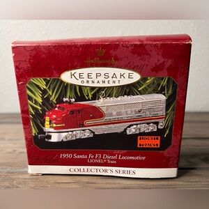 Hallmark NEW 1997 “1950 Santa Fe F3 Diesel Locomotive” #2 Lionel Train Ornament